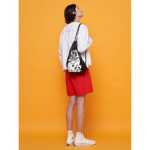 Graphic Gym Sack  Black