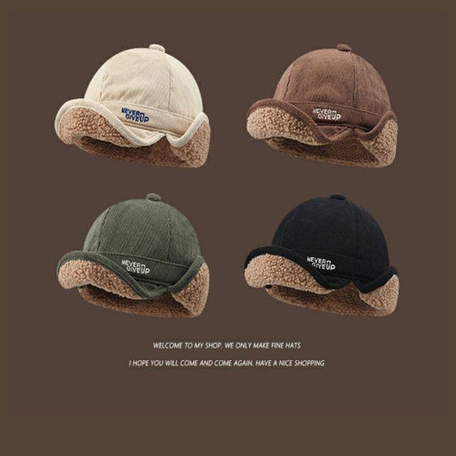 UC-0055 벙거지 대두 겨울 니트 빈티지 검정 예쁜 얼굴작아보이는 힙합 여행 털 군밤 모자