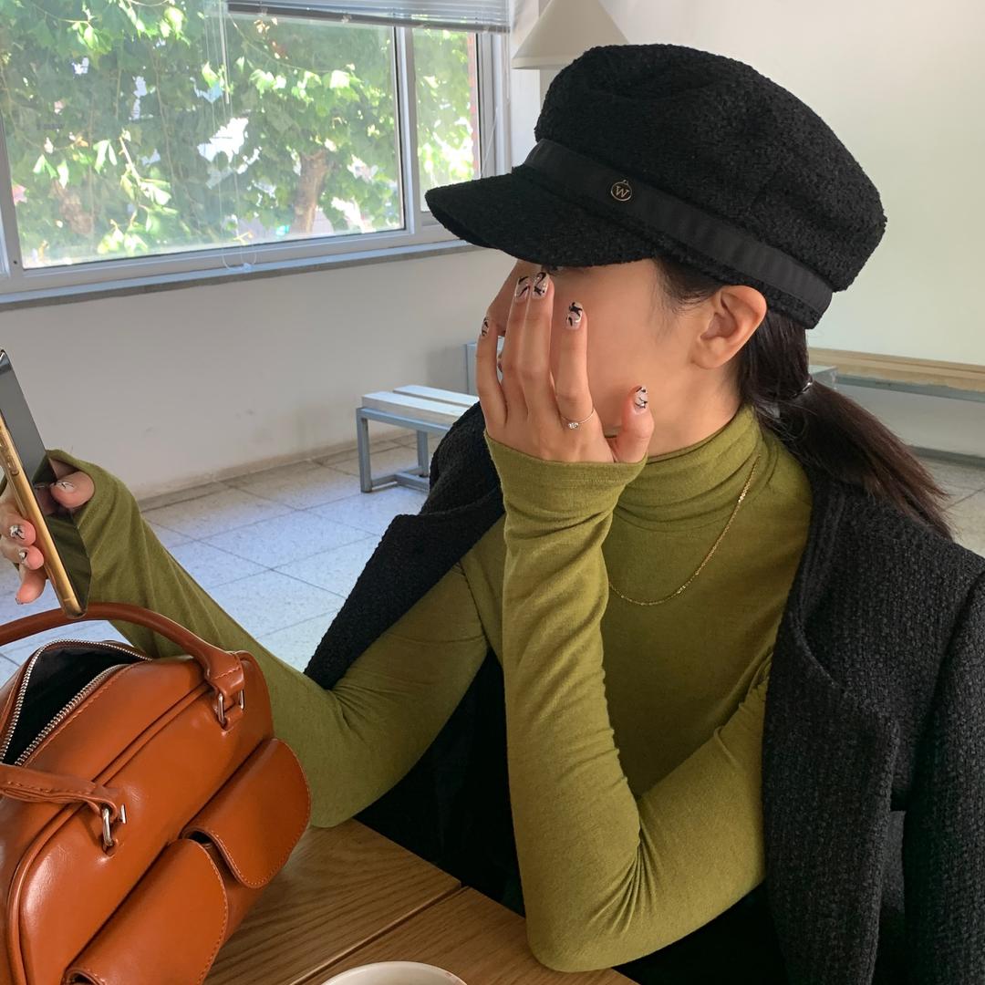 트위드 뉴스보이캡 빵모자 (3color)