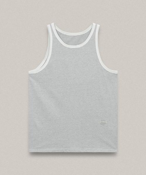 Rayures Sleeve T-shirt White Malange