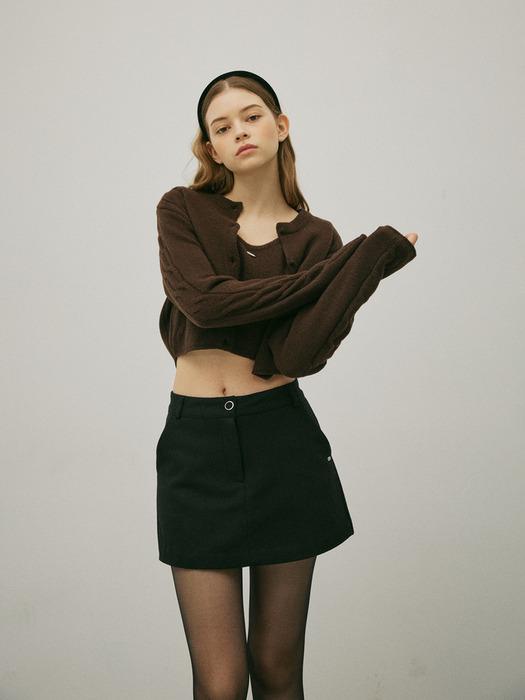 Wool Skirt Pants (black)