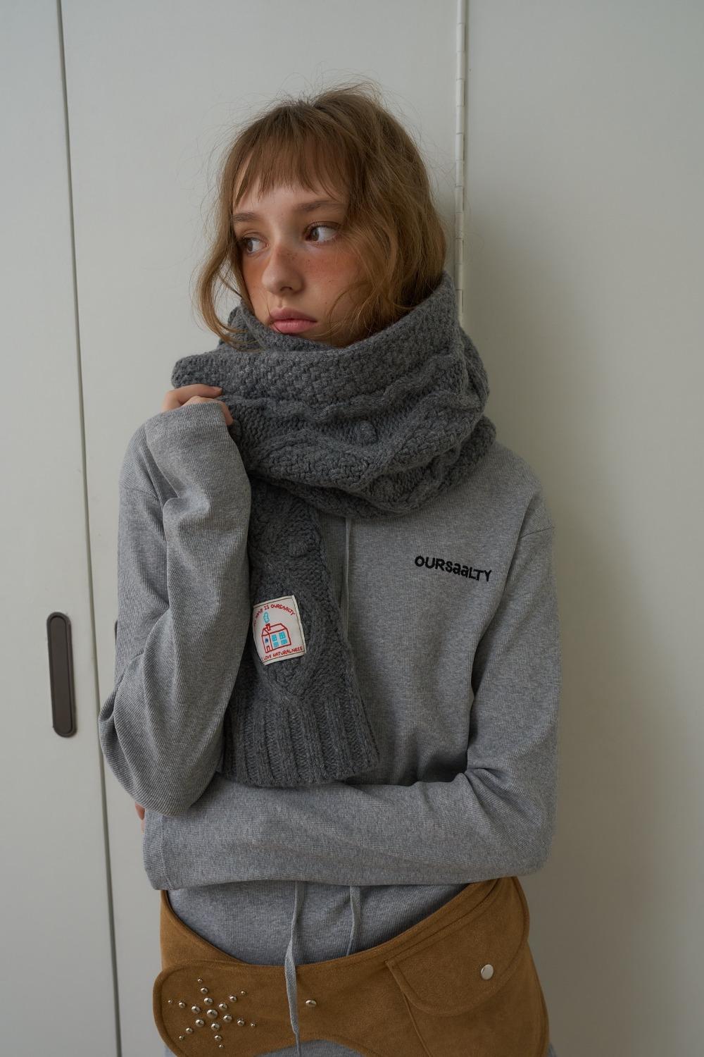 New Vintage Cable Muffler / Charcoal