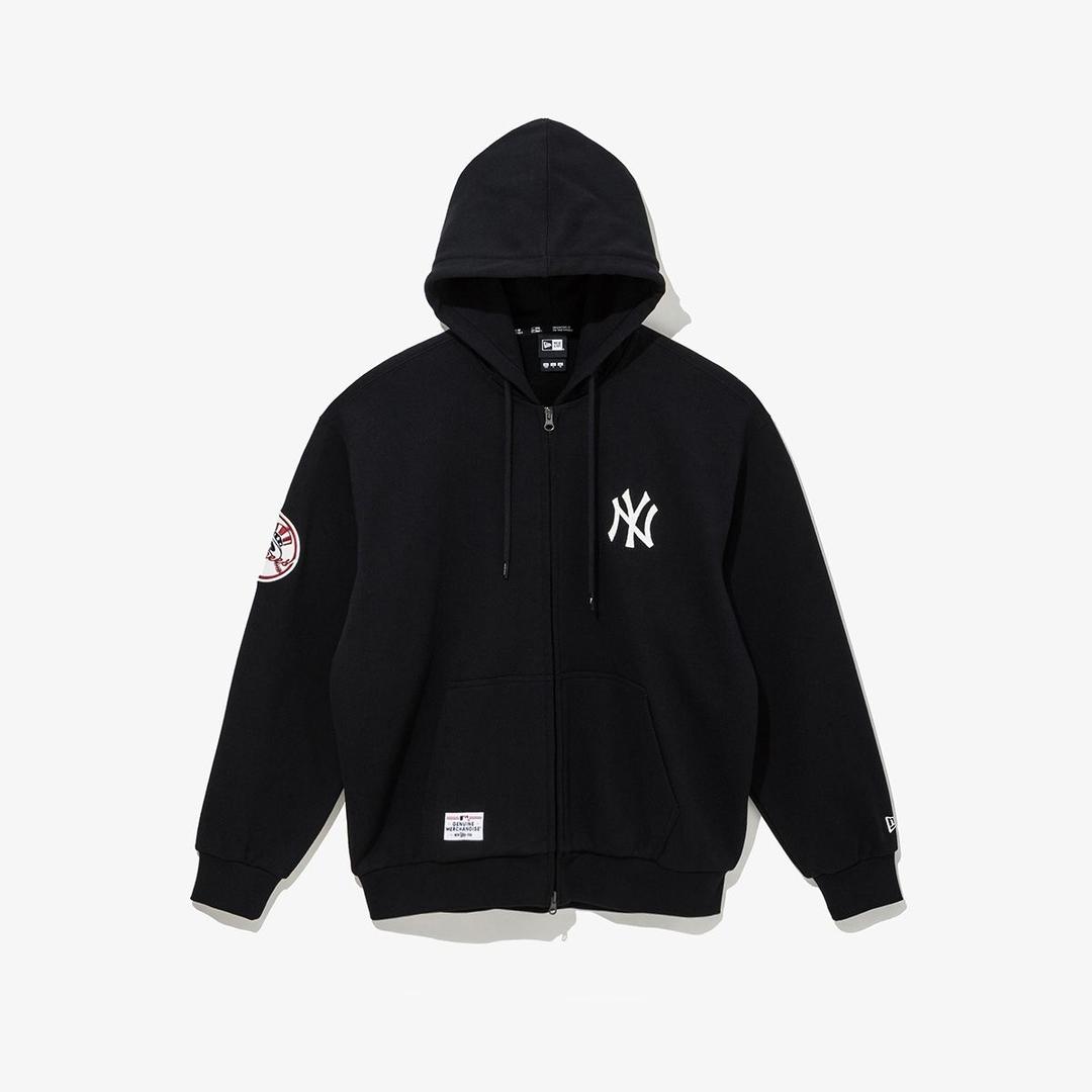 MLB 뉴욕 양키스 베이직 후드 집업 블랙 14742051