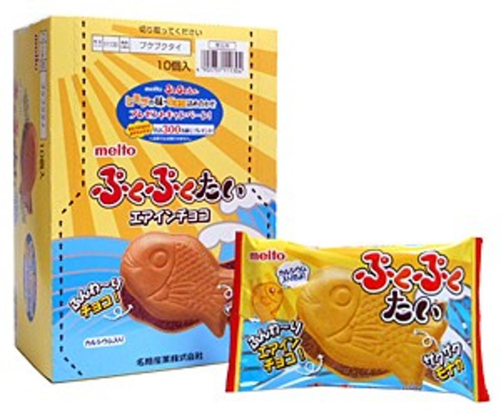 메이토 붕어빵 과자 푸쿠푸쿠타이 초코맛 10개 세트
