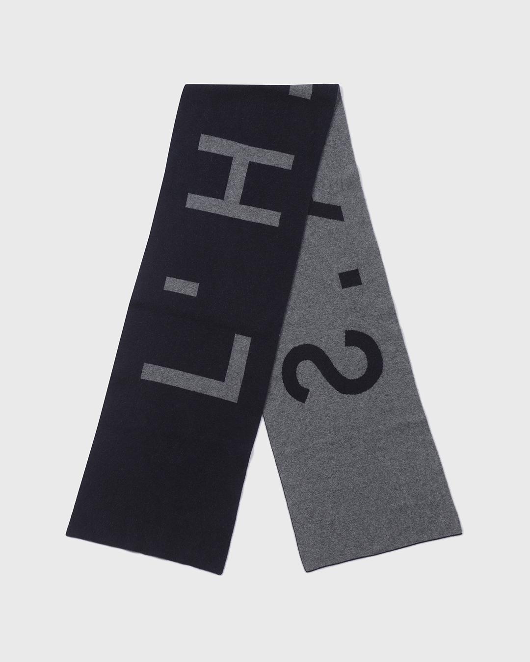 LOGO JACQUARD MUFFLER_NAVY