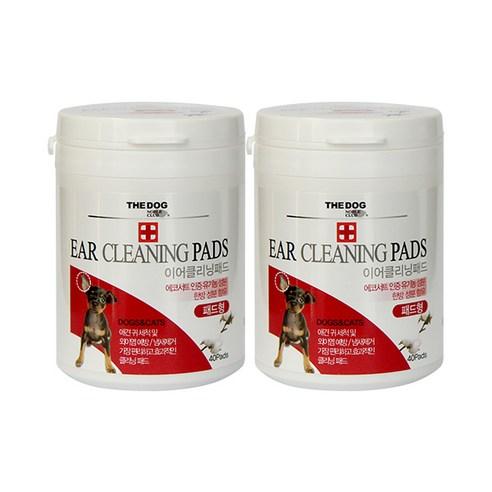 더독 이어클리닝 패드 40p, 175g, 2개입