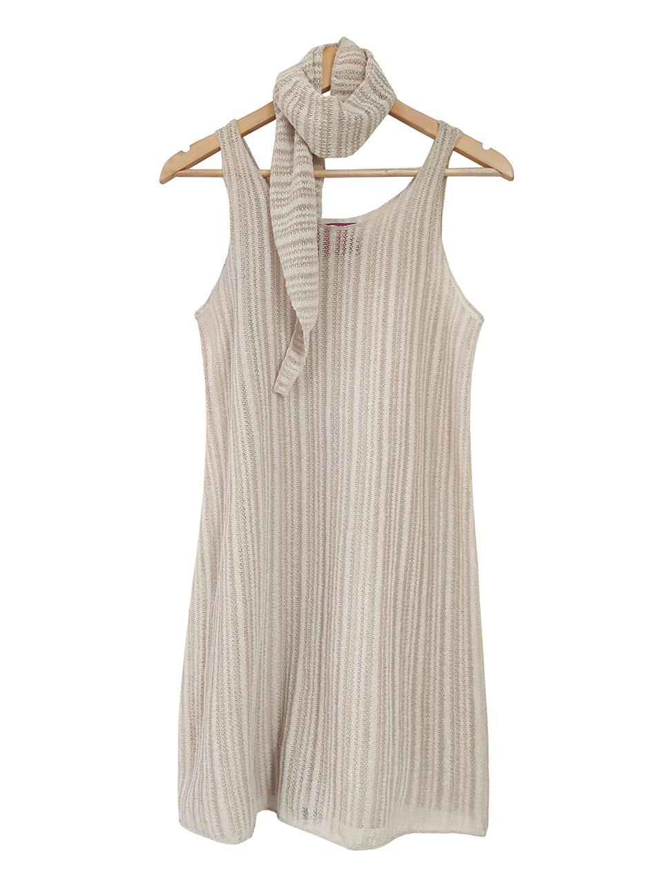 ciols made)see-through knit scarf dress set/3차 입고