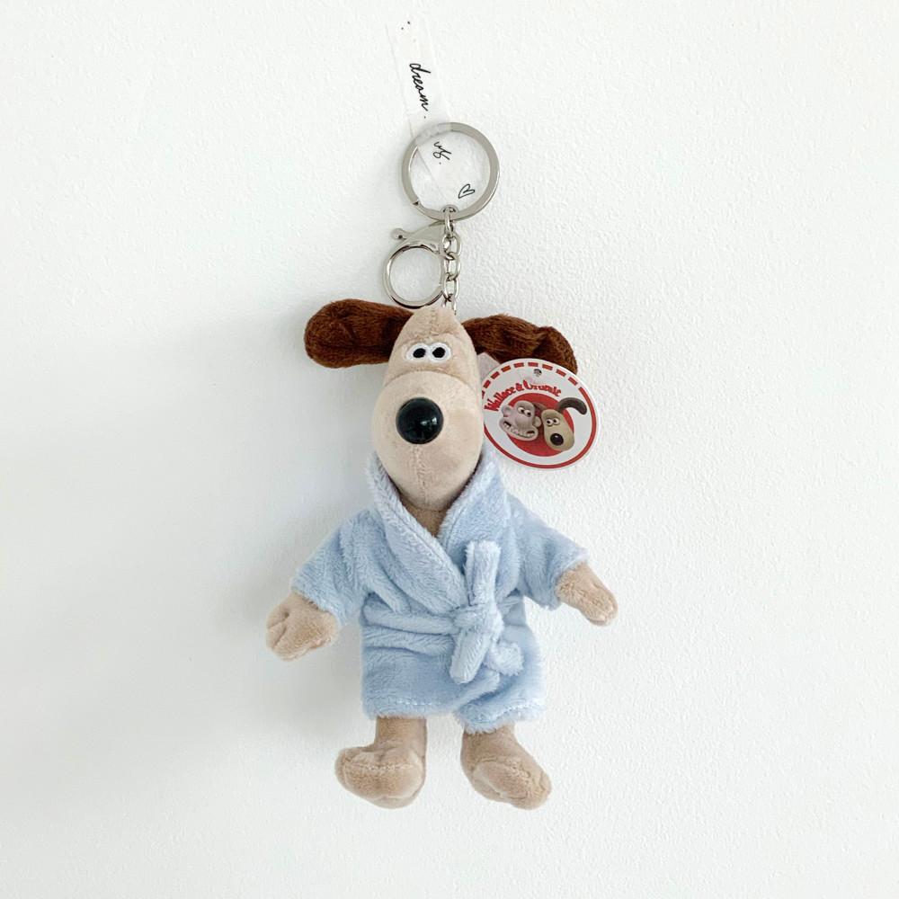 월레스와 그로밋 목욕가운 그로밋 인형 열쇠고리 키링