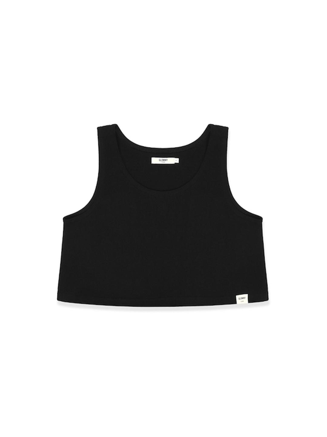G CLASSIC SOFT CROP SLEEVELESS (BLACK)