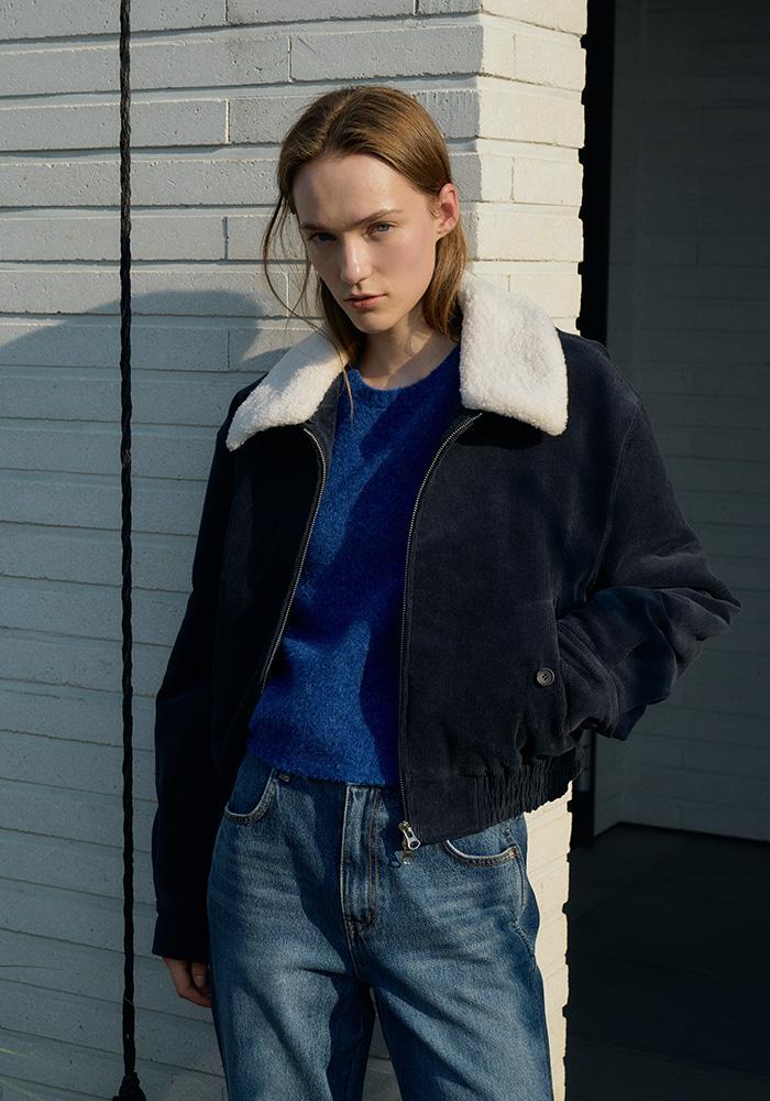 Corduroy Jumper_Navy