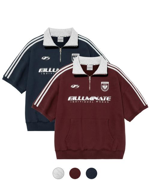 테이핑 스포티 하프 집 업