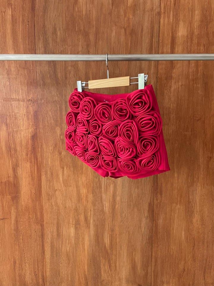 Rose shots pants / Red