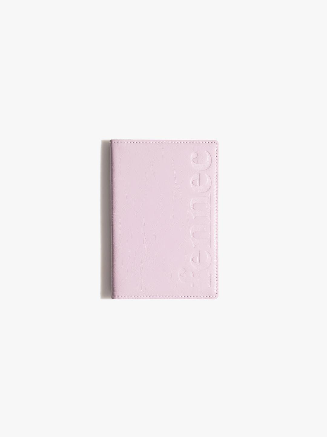 CRINKLE PASSPORT CASE - LIGHT PINK