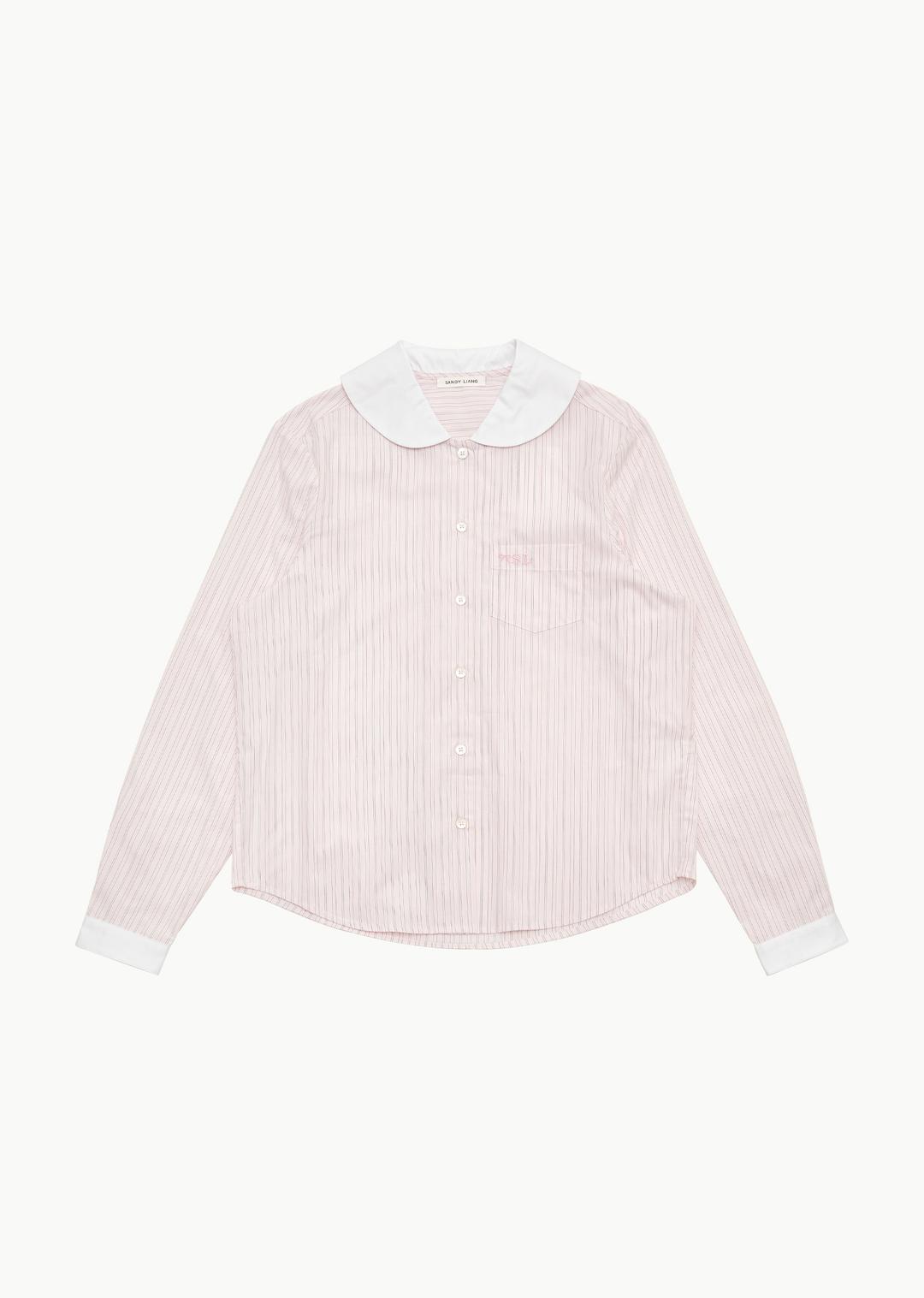 wilbur top, pink stripe