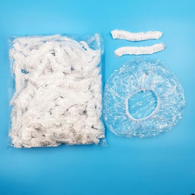 헤어캡 샤워캡 일회용 염색 머리 비닐 100개