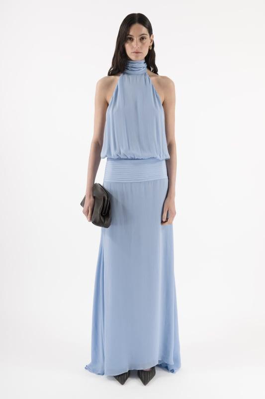 Deep Back Halter Dress