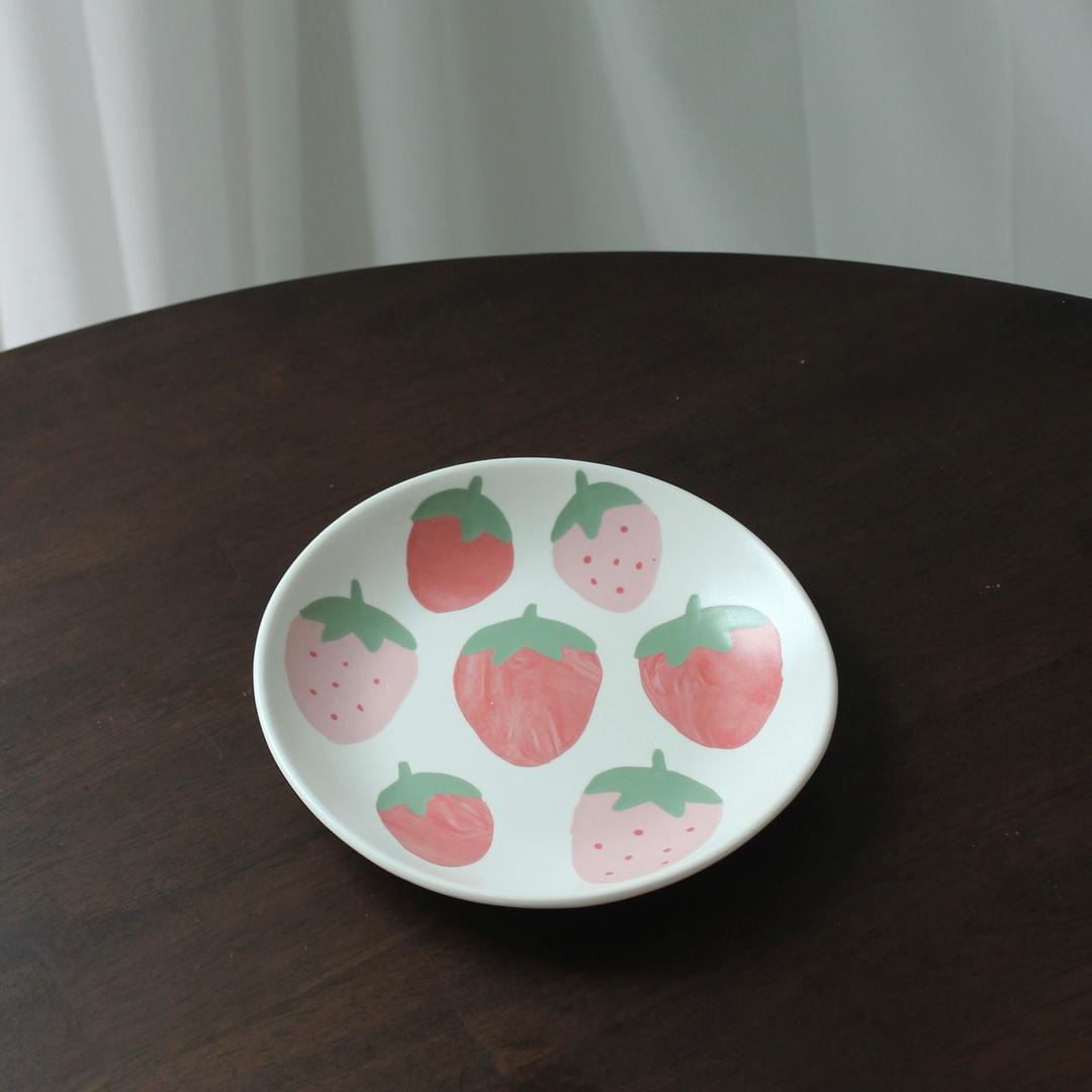 Strawberry palette plate l  딸기 파레트 플레이트