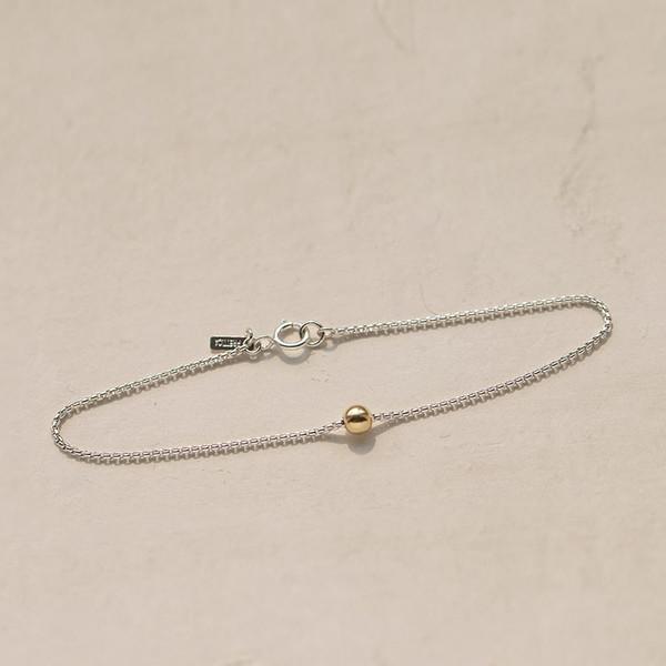 골든포인트 14K 골드&실버 팔찌, 101431