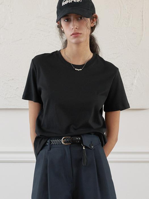 수피마 코튼 럭스 릴렉스 티셔츠 (블랙)