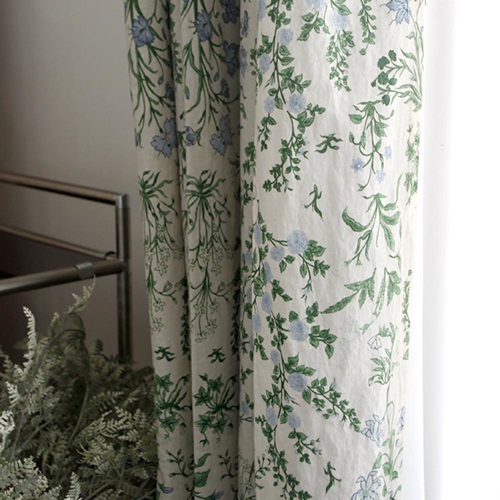 아나벨 꽃무늬 아이방 커튼  s-130세로150