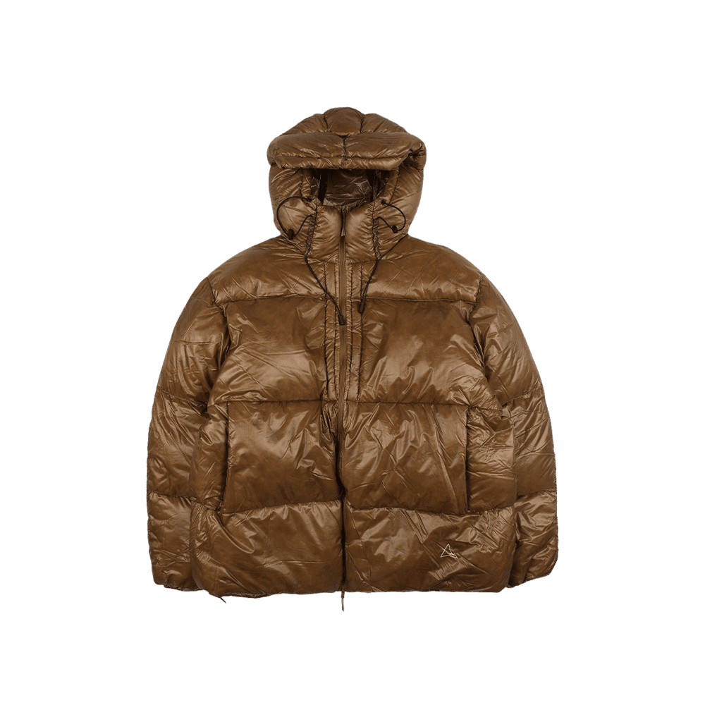 로아 하이킹 샤이니 다운 재킷 브라운
