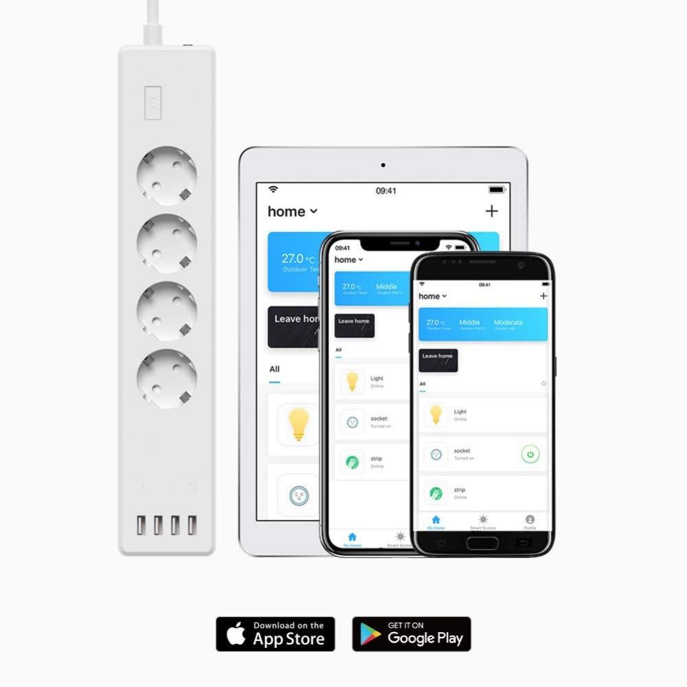 스마트멀티탭 USB 여행 고용량 IoT 멀티탭 콘센트 원격제어 무선 4구