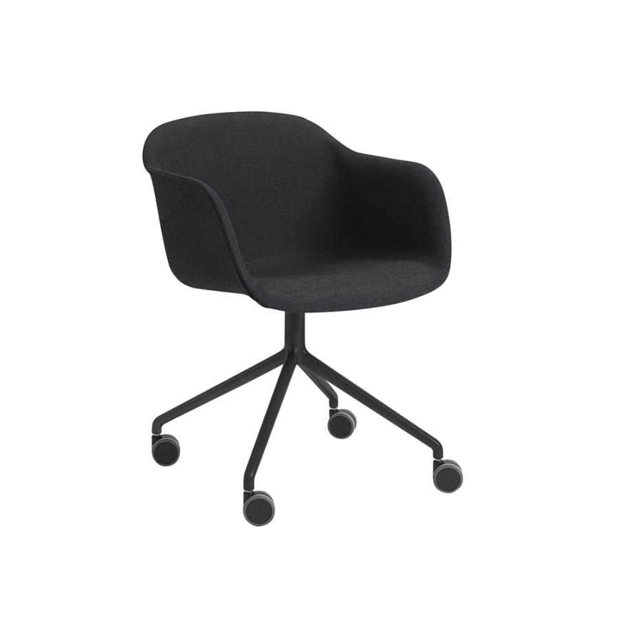 무토 화이버 암체어 Fiber Armchair Castors Black/Remix183