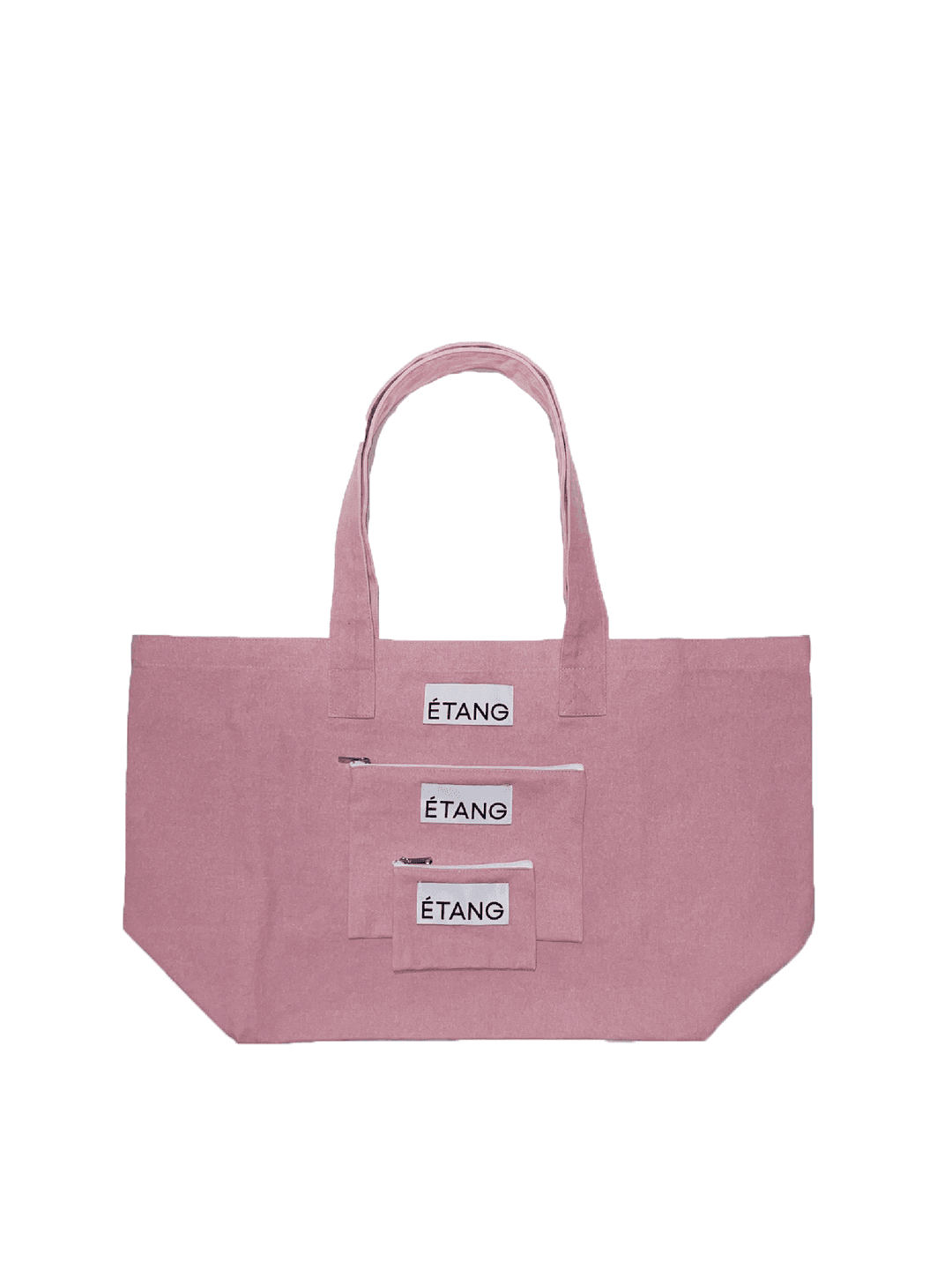 Étang Denim Pouch set Pink