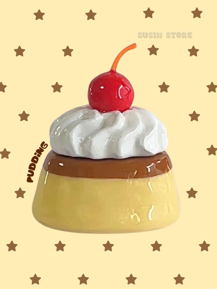 수심 Pudding Airpods Case 푸딩 에어팟케이스 y2k 유니크 석고