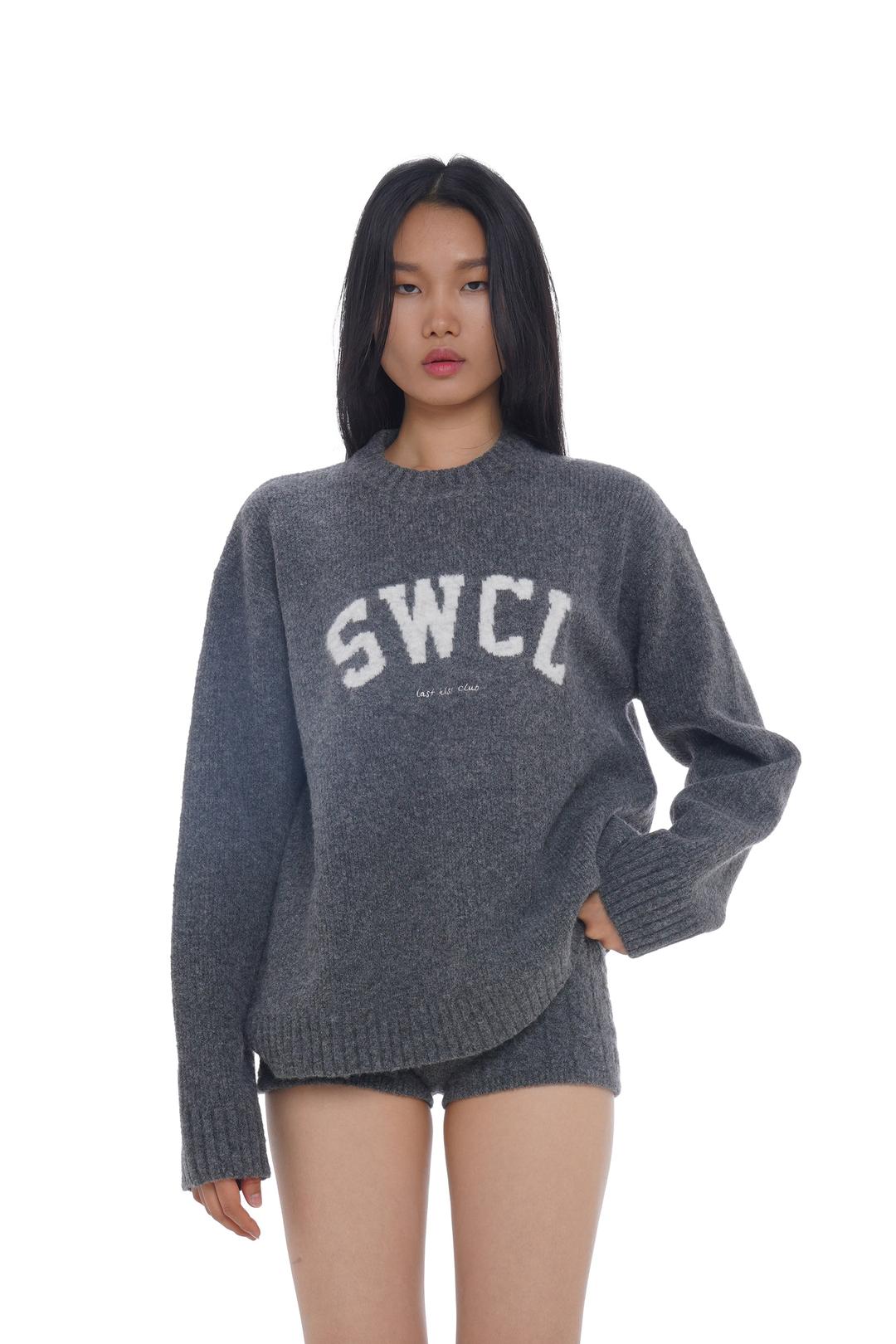 LOGO WOOL-BLEND PULLOVER SWEATER & PANTS & KNIT SHORTS - XS / SWEATER / Dark Grey
