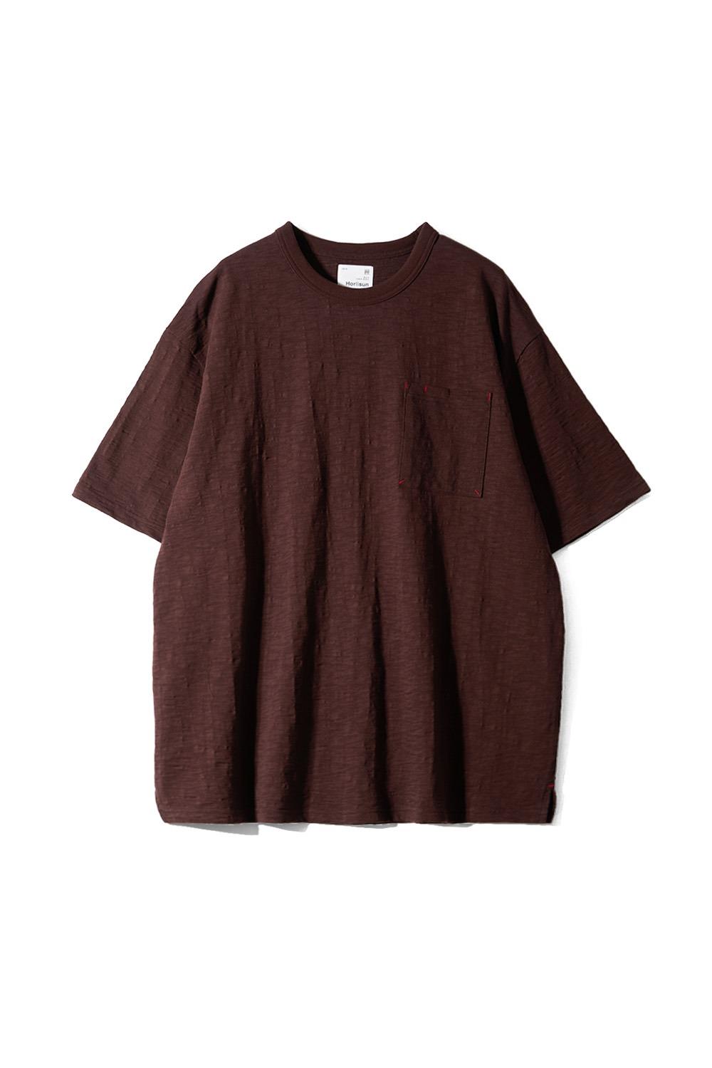 Lawrence Slub Short Sleeve T-shirt Brown