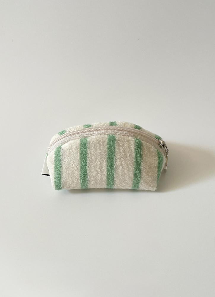 구디버디, 유아이오스 그린 스트라이프 (미니 테리) 파우치