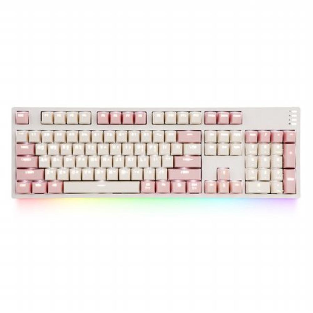 콕스 COX CY104 게이트론 기계식 키보드 크림핑크 황축