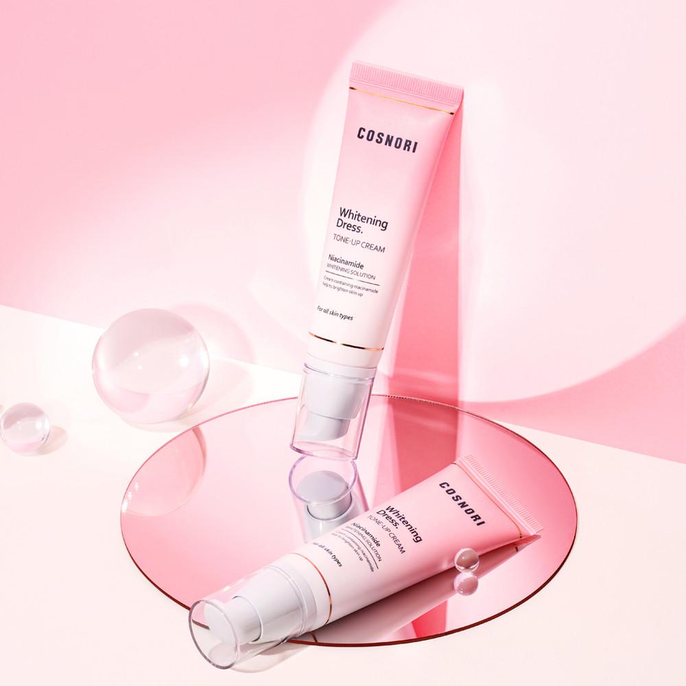 [1+1] 코스노리 화이트닝 드레스 톤업크림 50ml (아보카도 마스크팩 2매 증정)