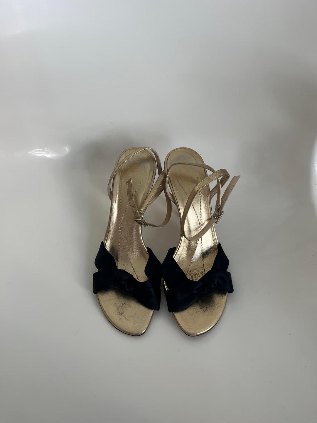 Kate Spade Gold Ribbon Heels | 후루츠패밀리