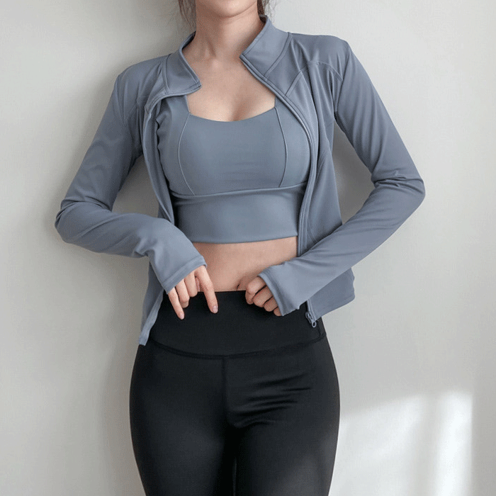 [나시탑+집업+레깅스]풀세트 요가복 필라세트복 홈트