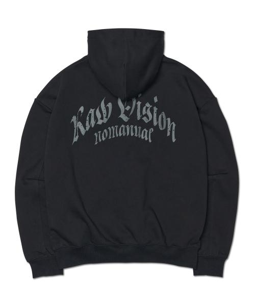 F.P HOODED ZIP-UP - BLACK