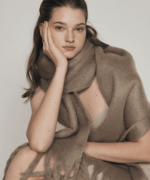 빅 무드베이지 머플러