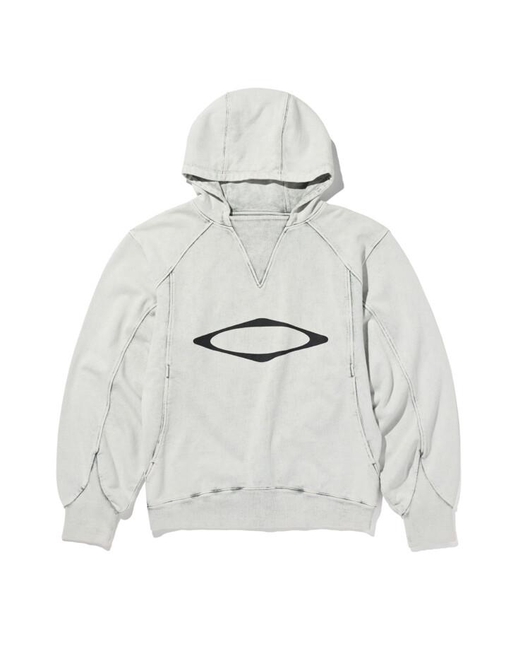 BLEACHED PULL-OVER HOODIE - BLEACHED KHAKI