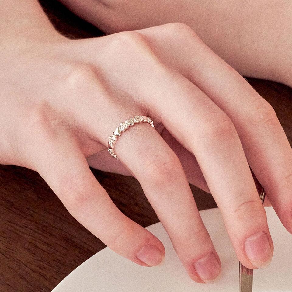 [silver925][주현영 착용] forever heart cubic ring
