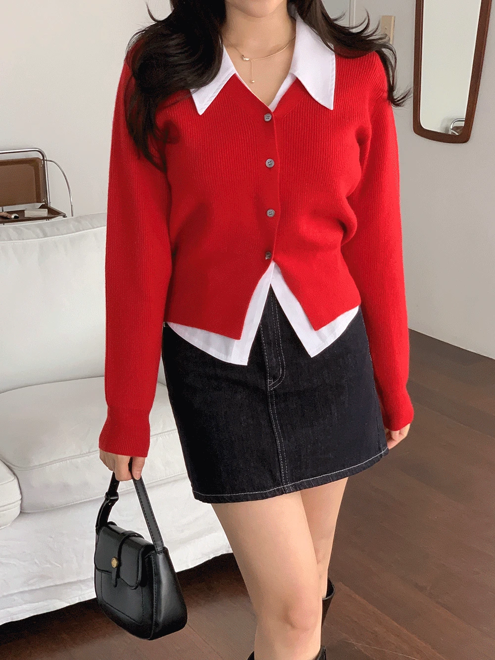 [모달원단/소재좋음/체형커버]리썸 브이넥 가디건 (4colors)