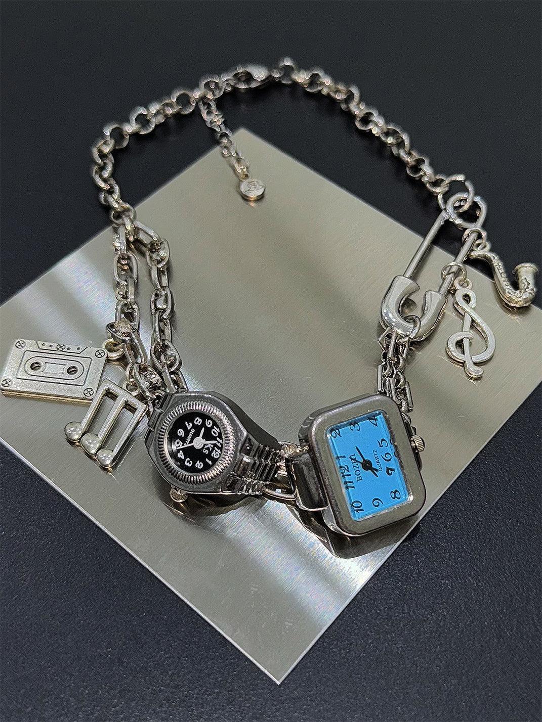 2th Desire | Watch Pin Necklace - Silver / One Size