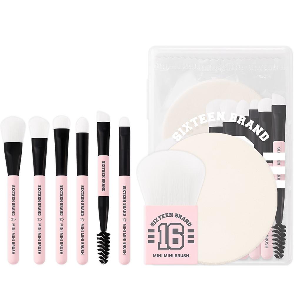 16브랜드 16 미니 미니 브러쉬 키트 9종 세트, 핑크, 1세트