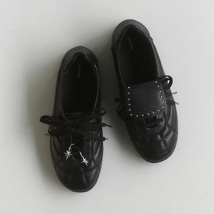 3-Way Foldover Tongue Sneakers / Black