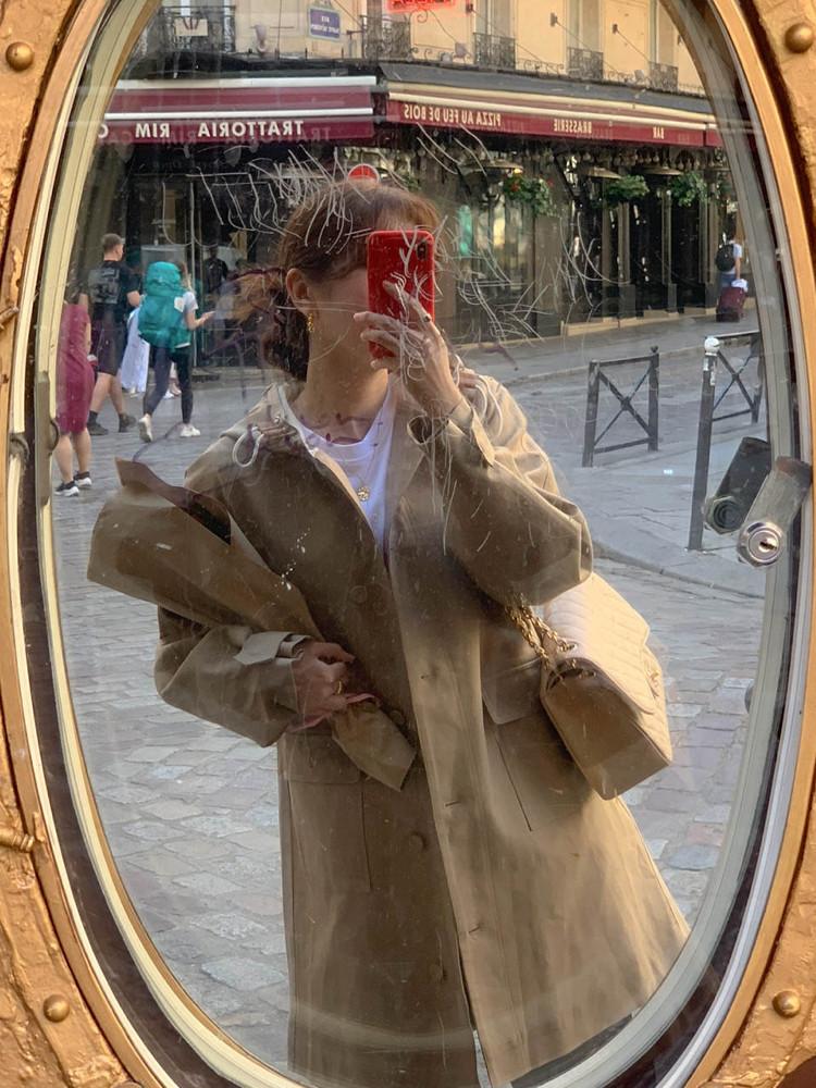 (베이지당일) 슬로우비 후디 바바리 트렌치코트 2color