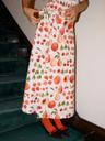 Capri Wrap Skirt - Fruit Print - Fruit Print / XS