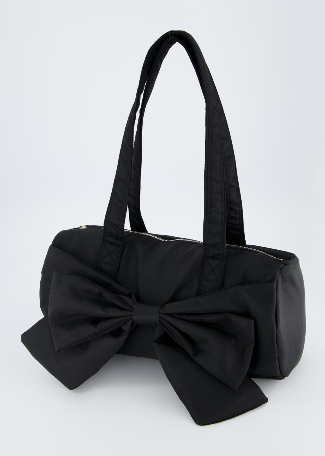 RIBBON DUFFLE BAG - BLACK