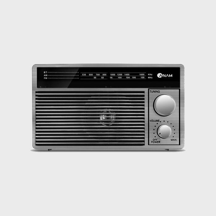 아남 블루투스스피커 라디오 휴대용 레트로 소형 플레이어 FM AM RONE