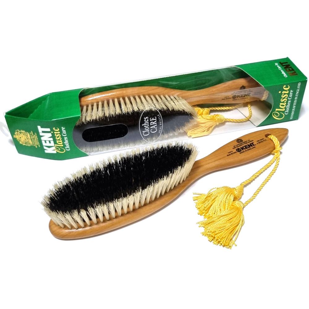 영국 켄트 캐쉬미어 앤 울 브러쉬 천연 돈모 양복 코트 보풀 먼지제거 의류 옷솔 CS7A