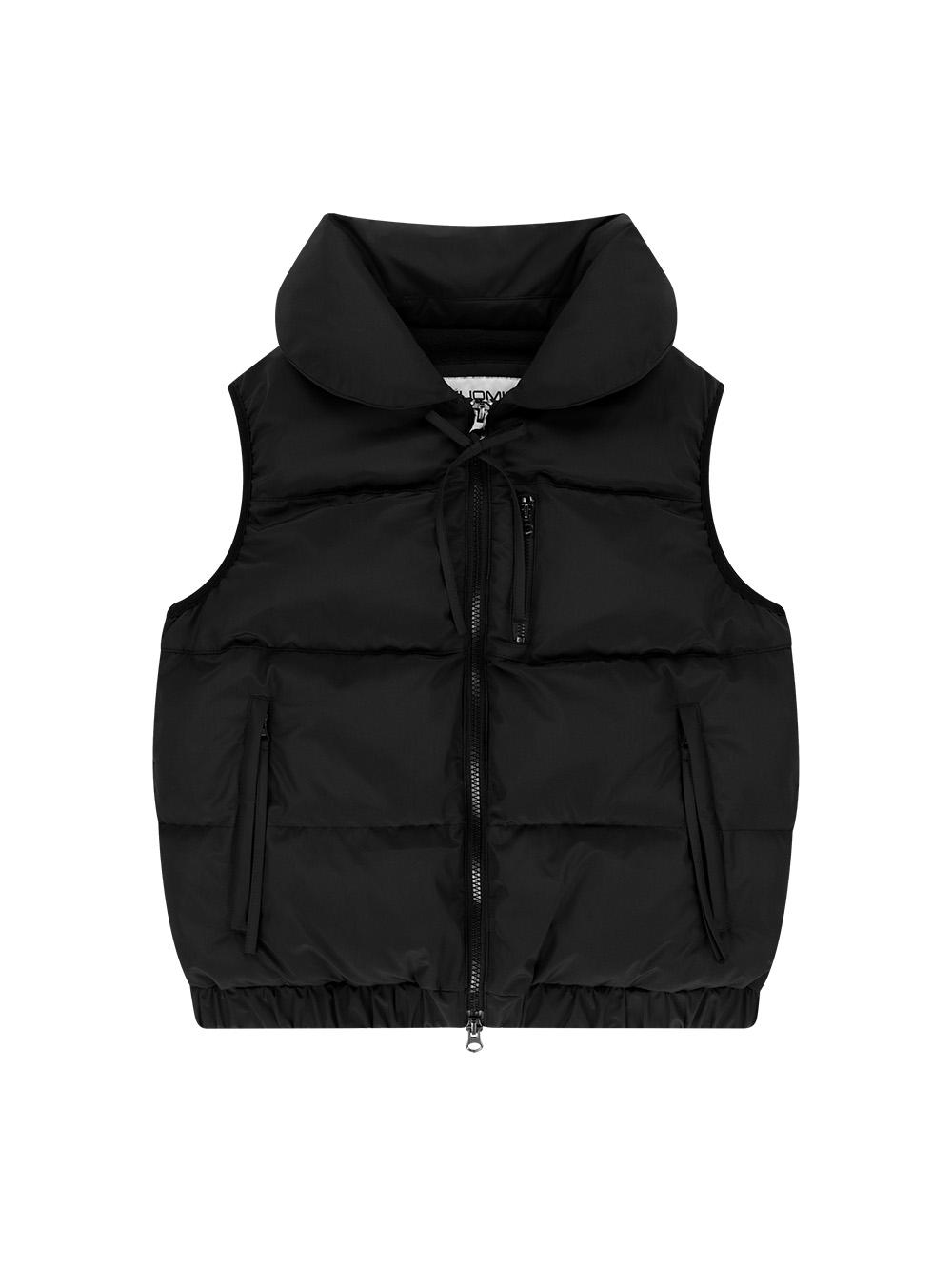 [12/06 예약배송] STRAP PUFFER VEST [BLACK]